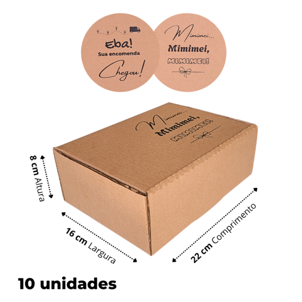 10 Caixas De Papelão 22x16x8 Afetiva