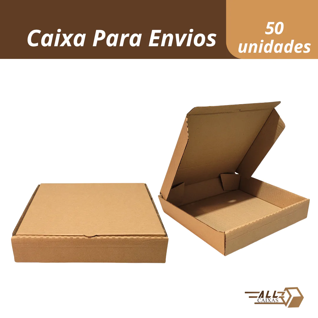 50 Caixas de papelão 25x25x5