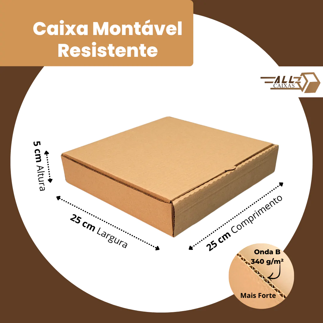 50 Caixas de papelão 25x25x5 - Imagem 3